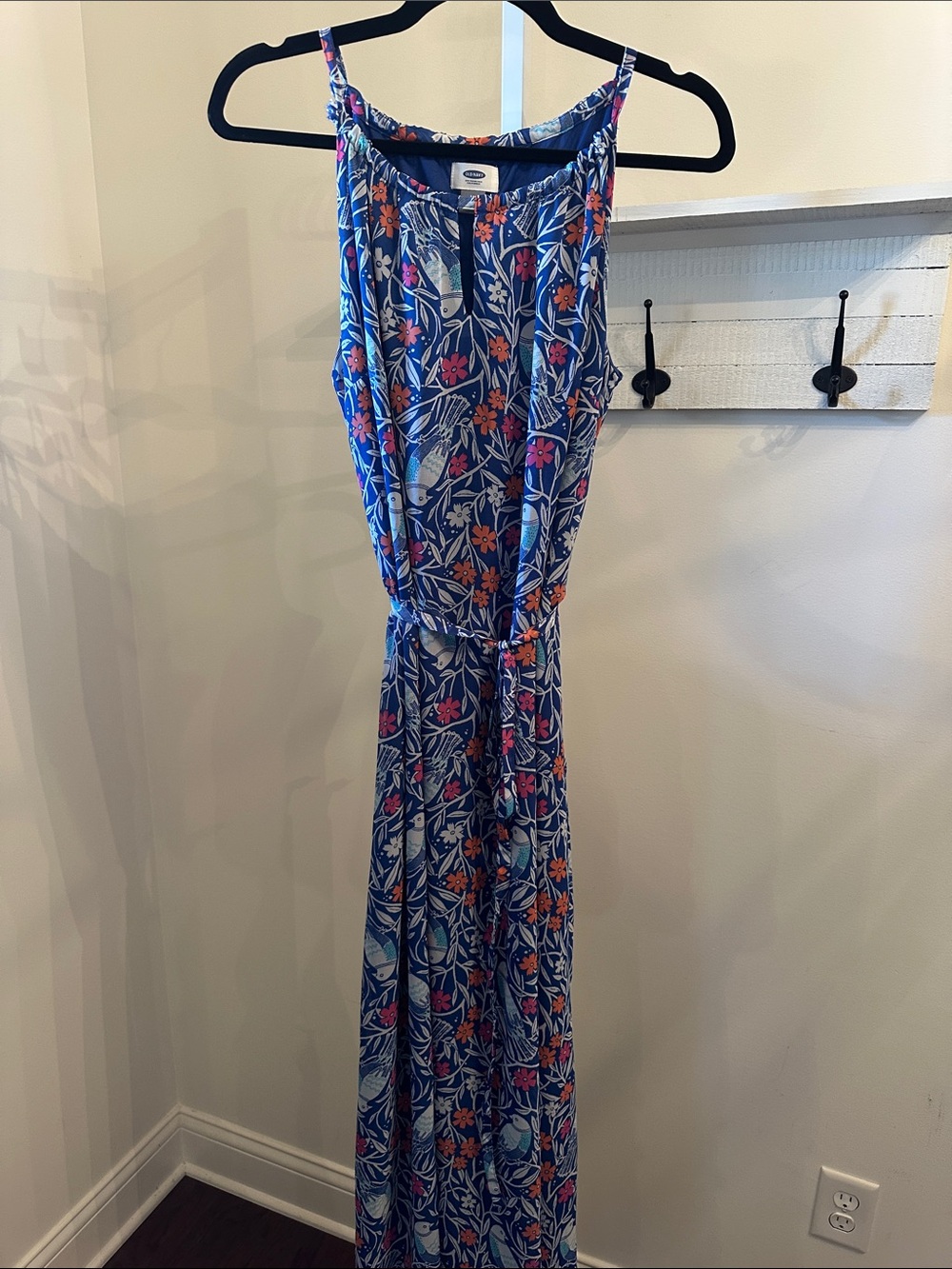 Old Navy Floral Halter Neck Maxi Dress- EUC